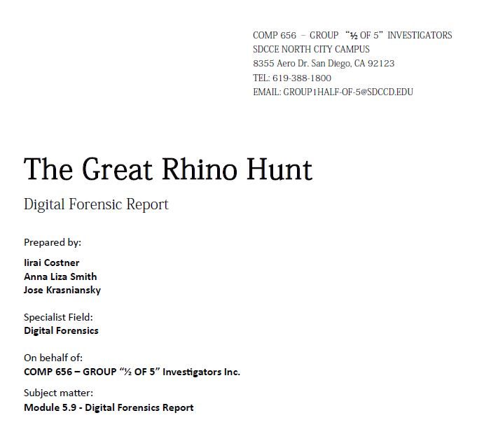 Digital Forensics Report